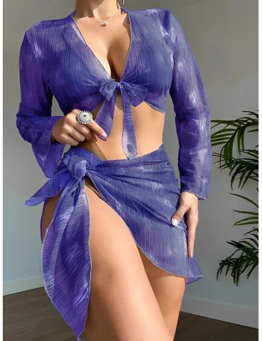 Bikini z asymetryczną spódniczką