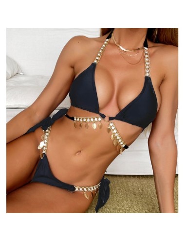 Bikini z wiązaniem na szyi