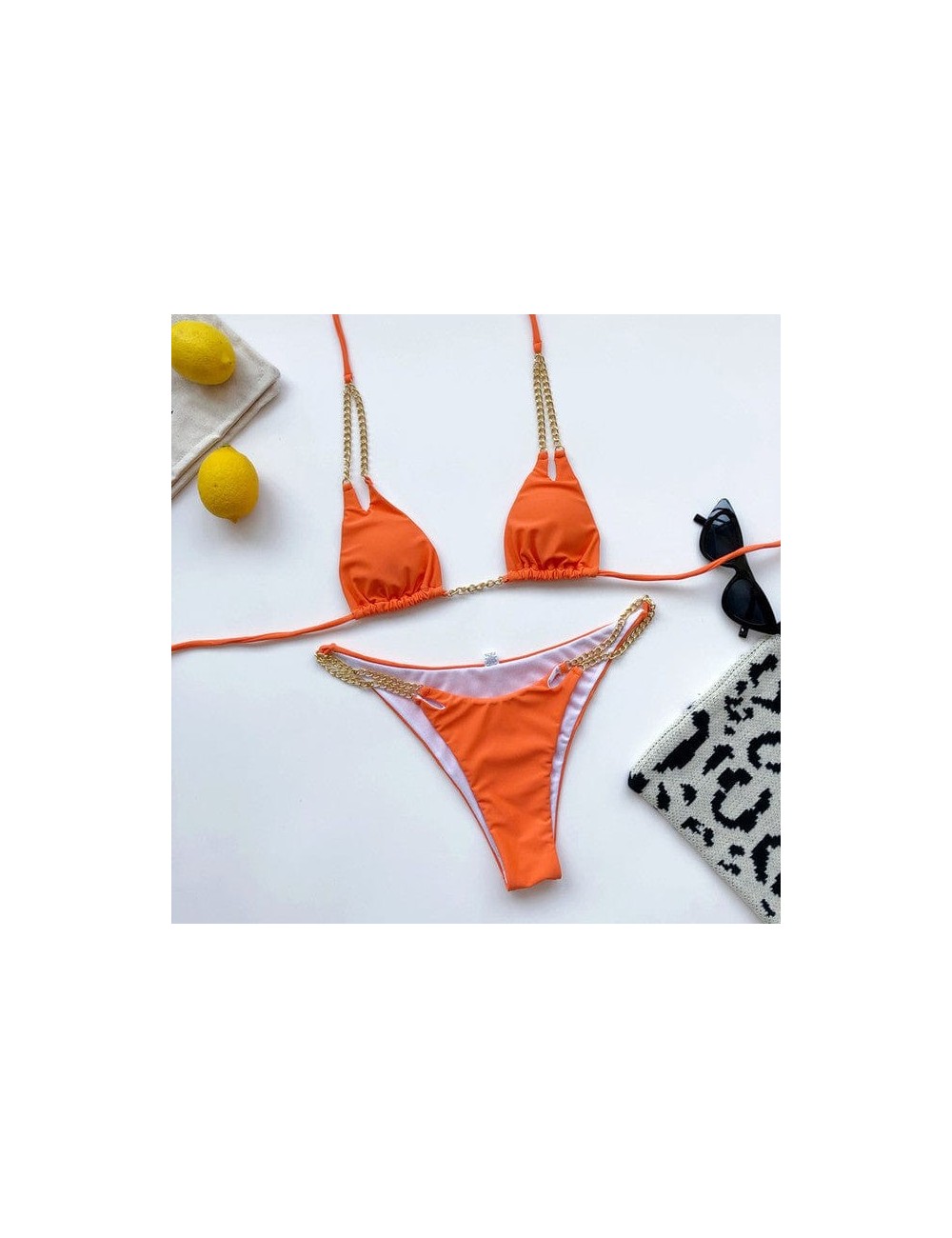 Bikini plażowe z wiązaniem na szyi