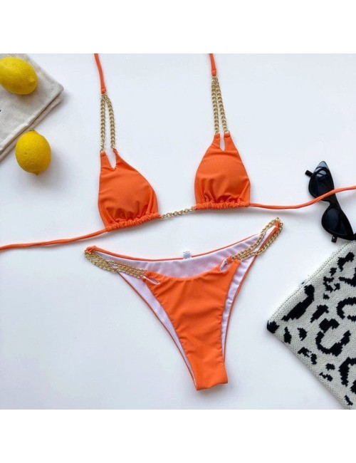 Bikini plażowe z wiązaniem na szyi