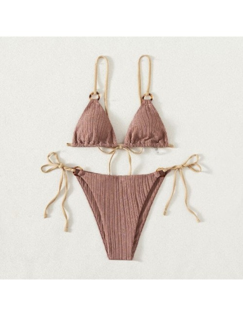 Dwuczęściowy strój kąpielowy z biustonoszem typu bandeau