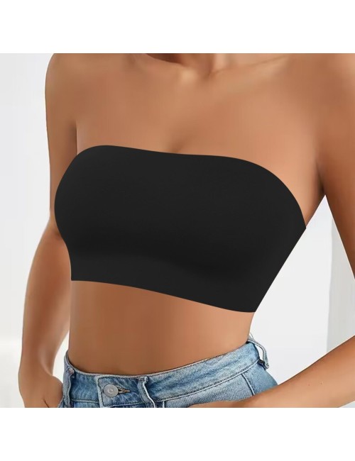 Bezszwowy biustonosz typu bandeau