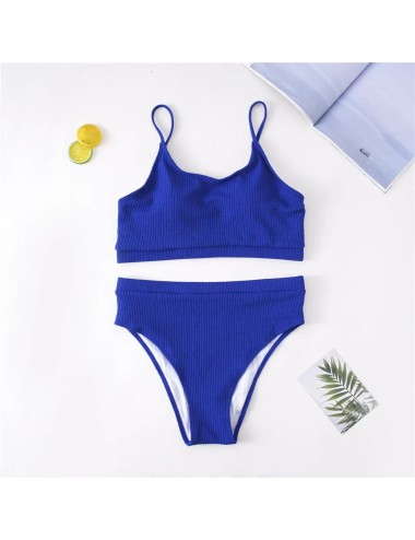 Dwuczęściowy strój kąpielowy plus size z regulowanymi ramiączkami