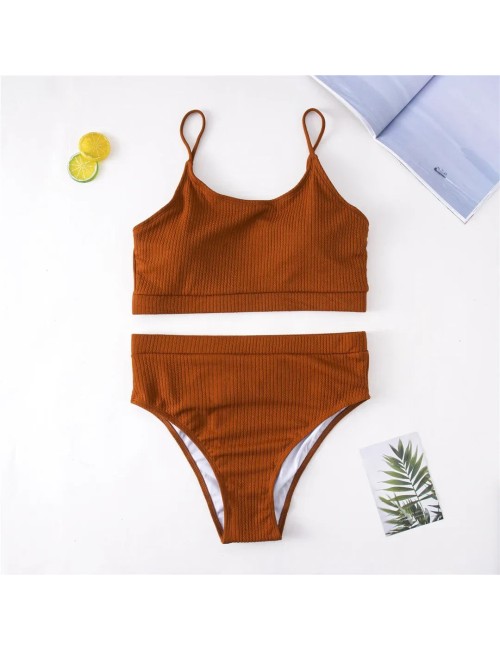 Dwuczęściowy strój kąpielowy plus size z regulowanymi ramiączkami