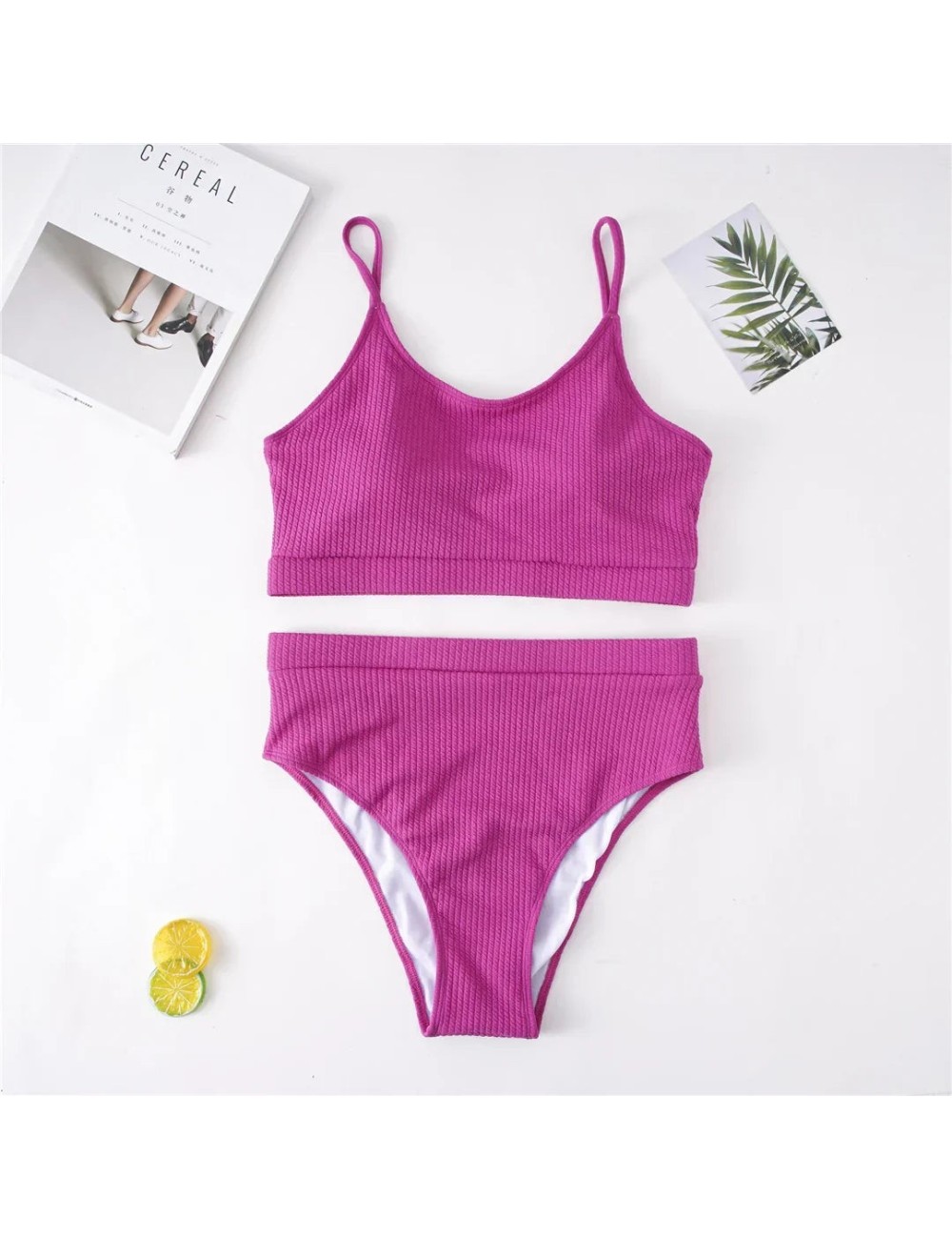 Dwuczęściowy strój kąpielowy plus size z regulowanymi ramiączkami
