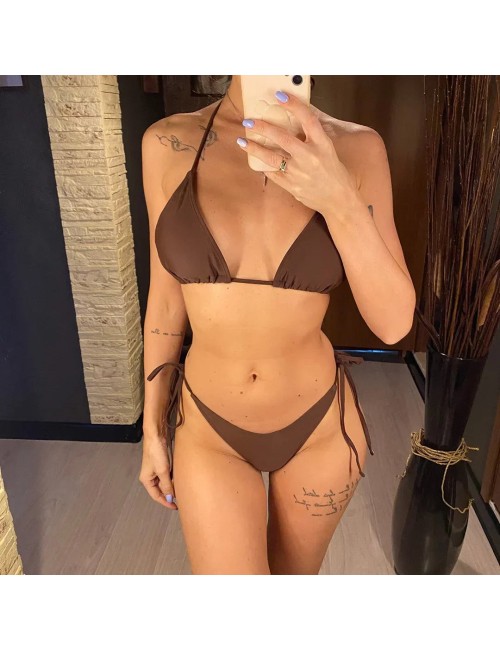 Bikini z regulowanymi trójkątnymi miseczkami