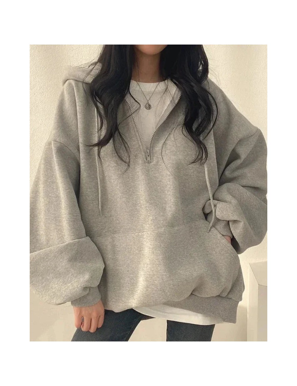 Wygodna bluza oversize z kapturem
