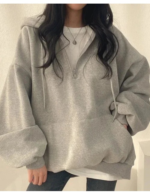 Wygodna bluza oversize z kapturem