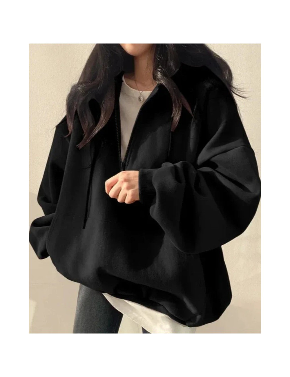 Wygodna bluza oversize z kapturem