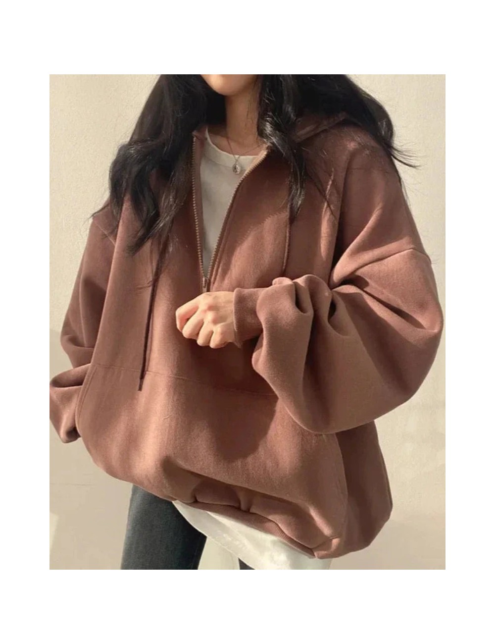 Wygodna bluza oversize z kapturem
