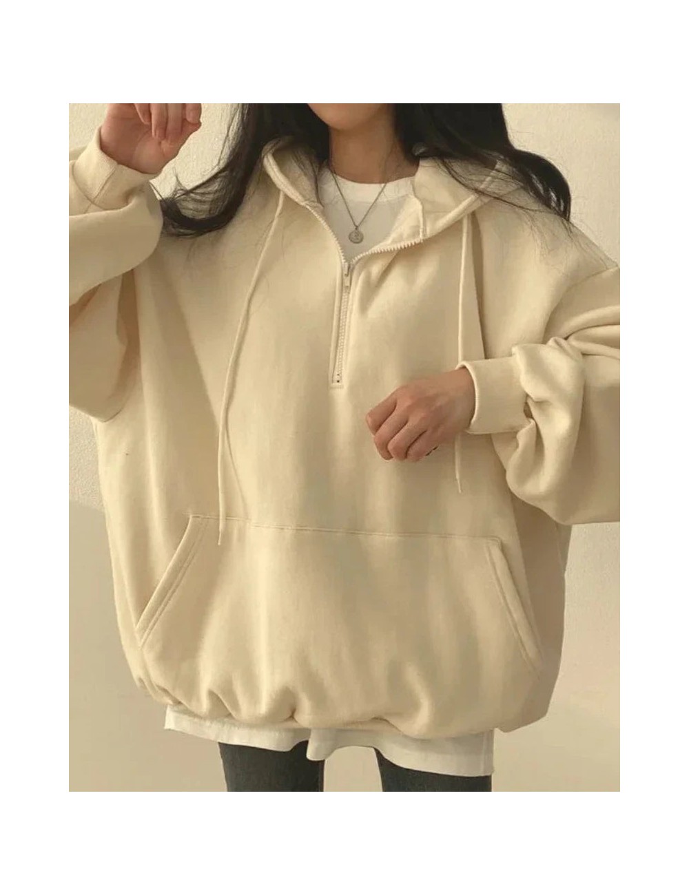 Wygodna bluza oversize z kapturem