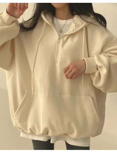 Wygodna bluza oversize z kapturem