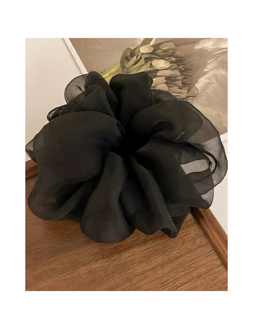 Szyfonowa gumka do włosów scrunchie