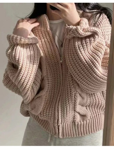 Sweterkowa bluza oversize rozpinana