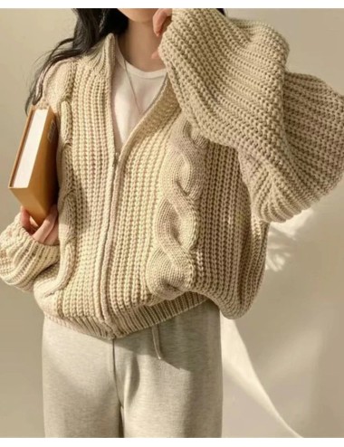 Sweterkowa bluza oversize rozpinana