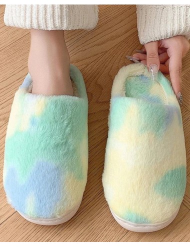 Puchate kapcie Tie Dye