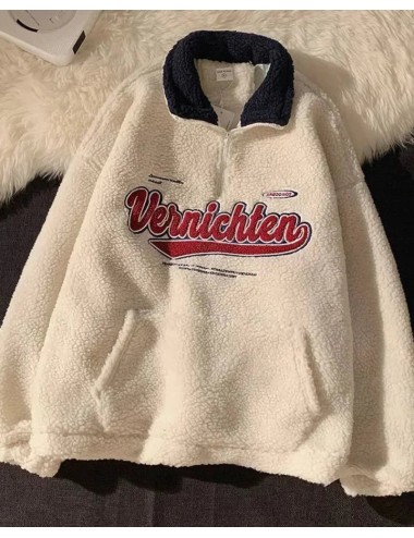 Puchata bluza oversize z wysoką stójką