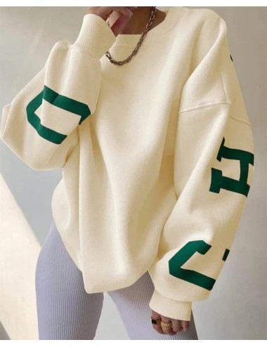 Luźna bluza oversize crewneck
