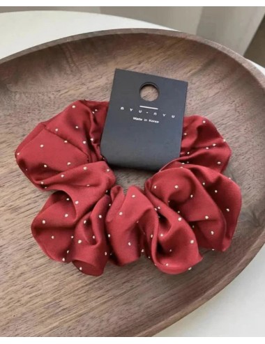 Frotka do włosów scrunchie z połyskującymi drobinkami
