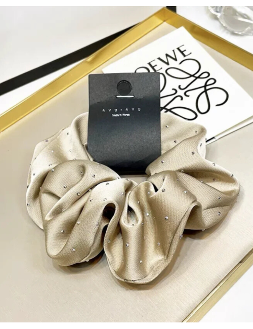 Frotka do włosów scrunchie z połyskującymi drobinkami