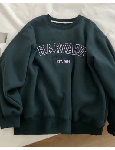 Bluza oversize crewneck Harvard University