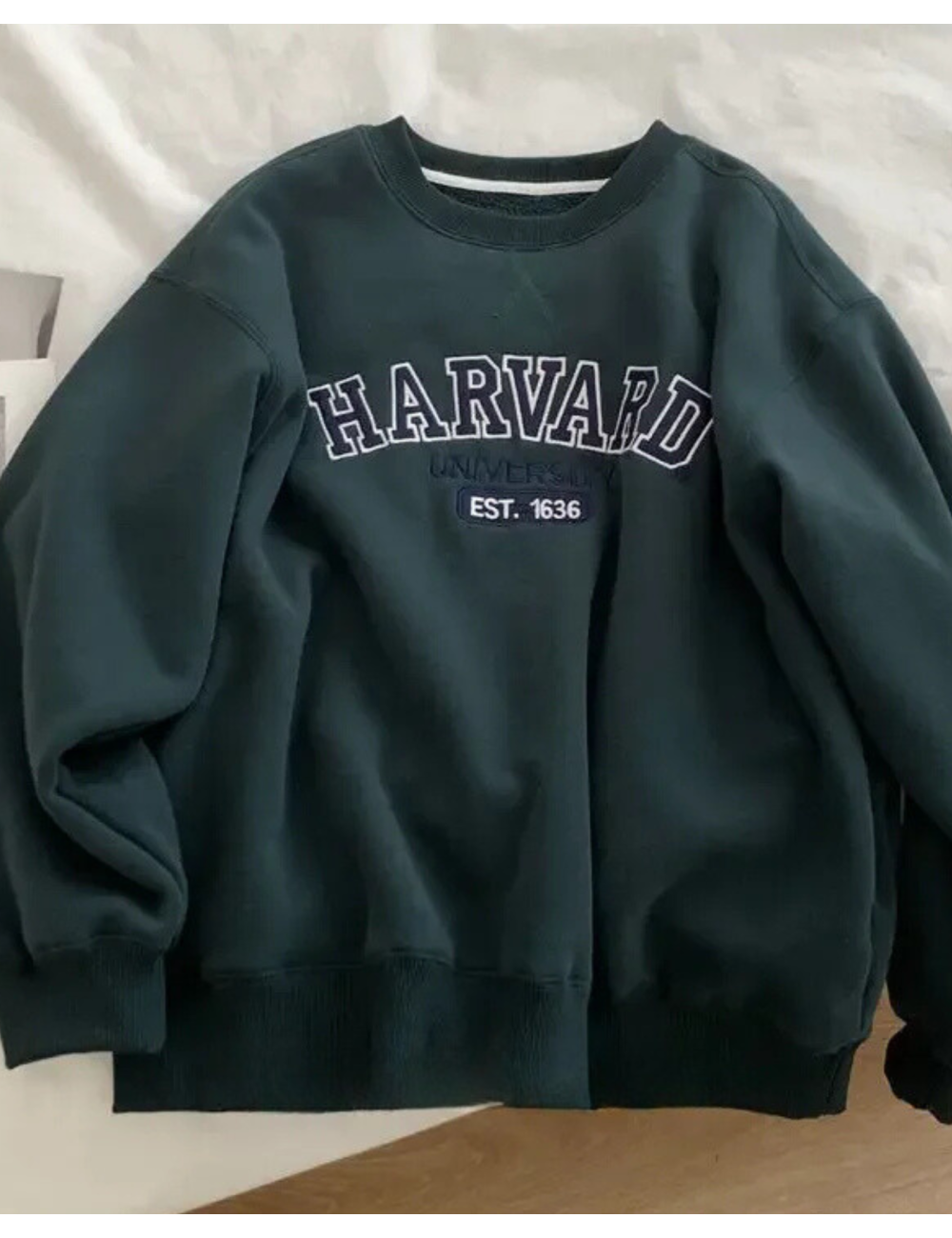 Bluza oversize crewneck Harvard University