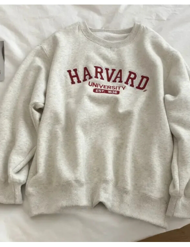 Bluza oversize crewneck Harvard University