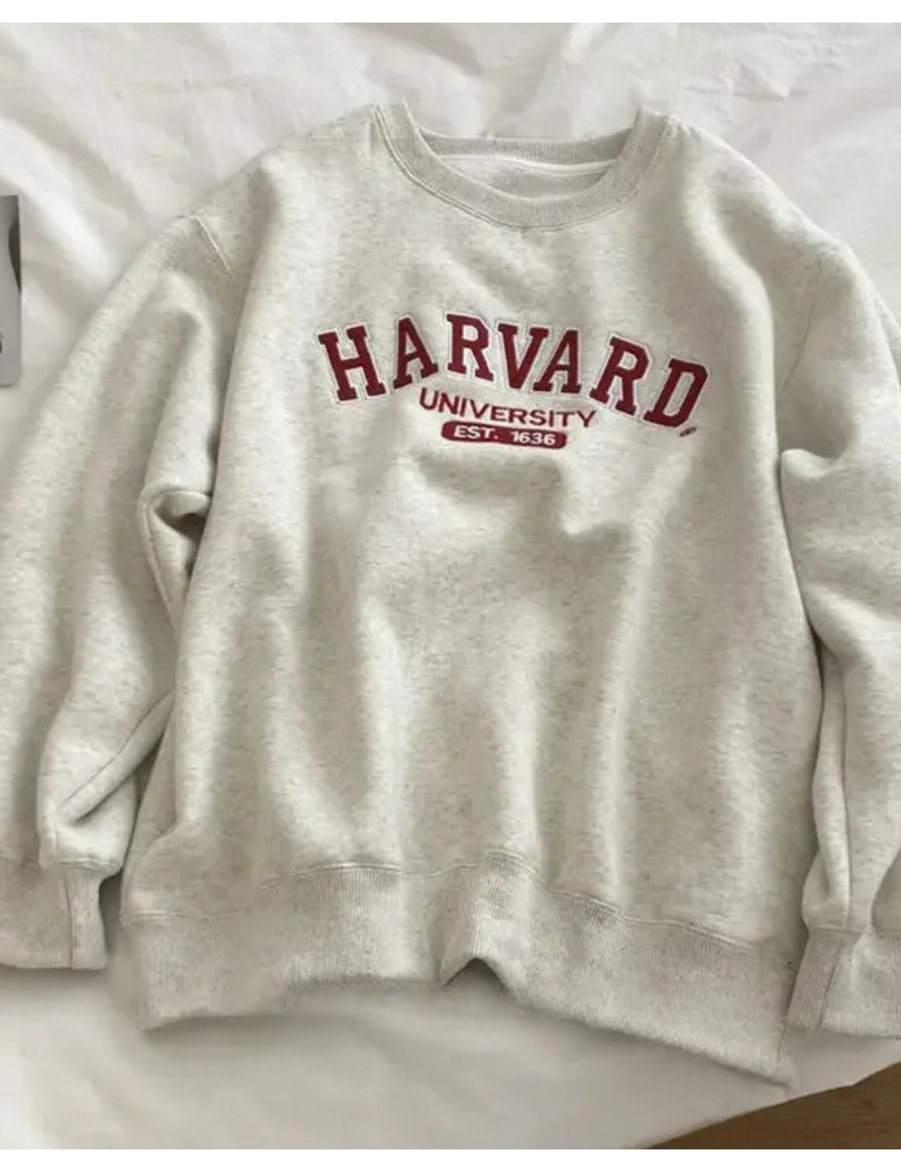 Bluza oversize crewneck Harvard University