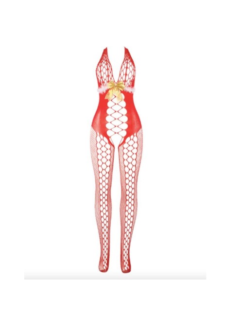 Świąteczne długie bodystocking