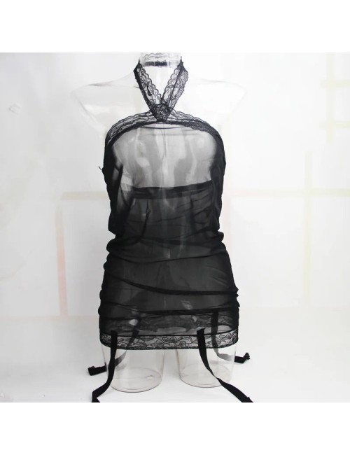 Sukienka połączona z pończochami