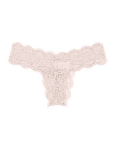 Koronkowe stringi z kokardką