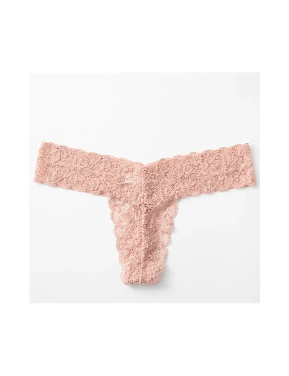 Koronkowe stringi z kokardką