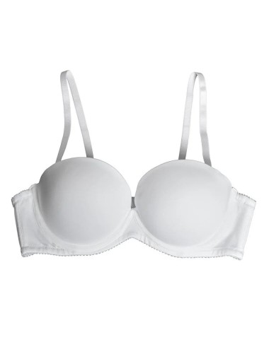 Biustonosz bardotka z efektem push-up