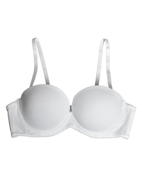 Biustonosz bardotka z efektem push-up