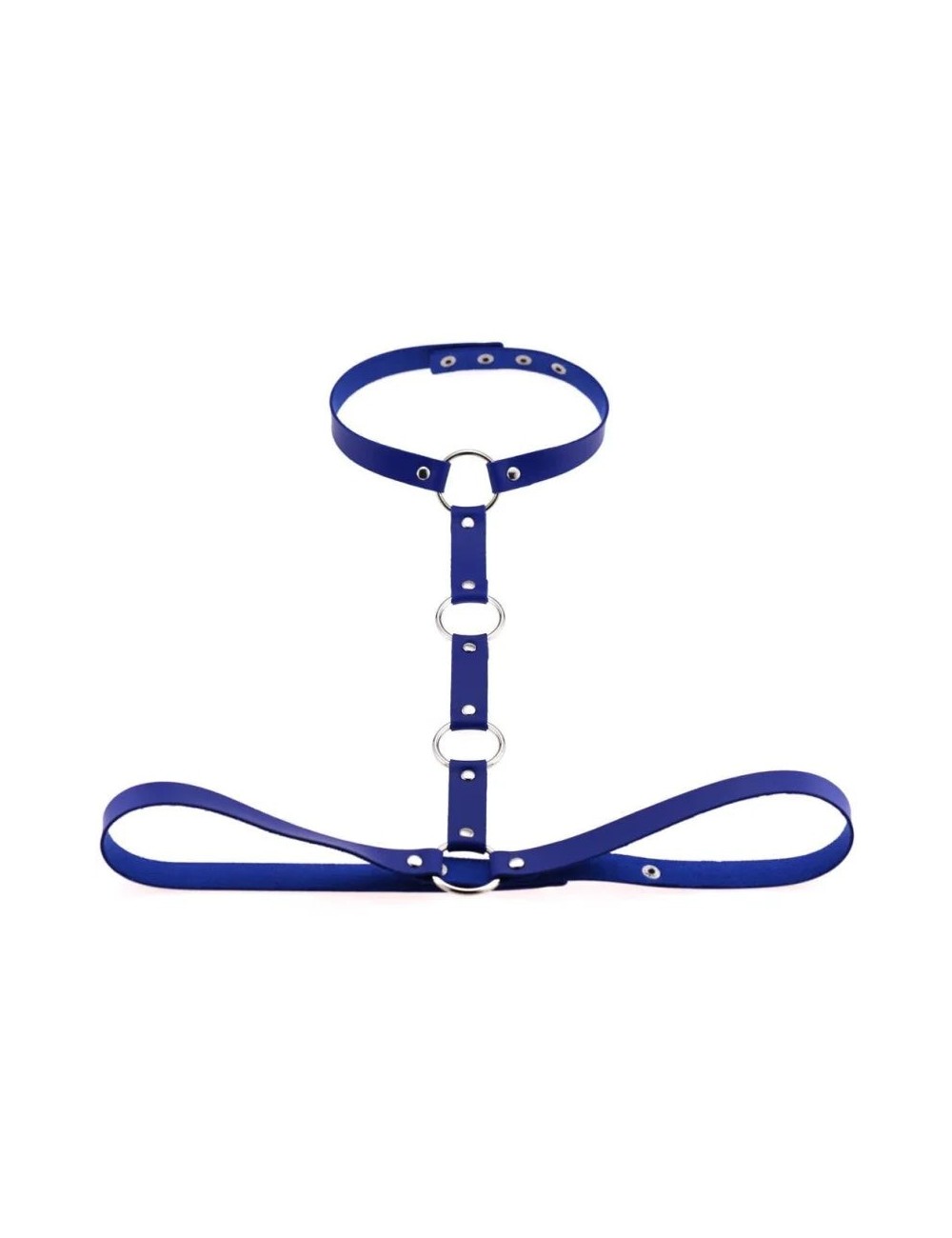 Skórzany harness do biustonosza
