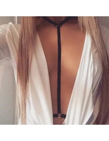 Harness z chokerem bo biustonosza