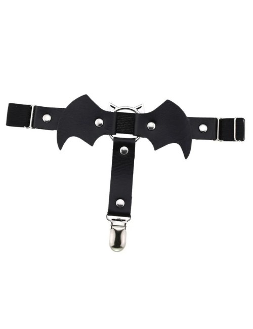 Harness na udo z motywem nietoperza