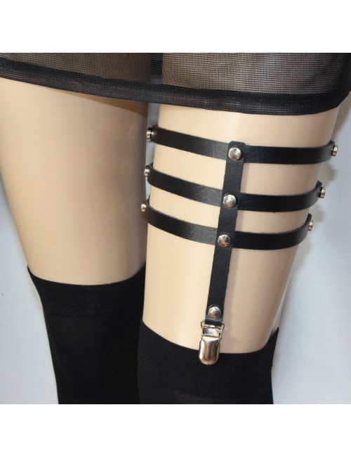 Harness na udo z pasem do pończoch