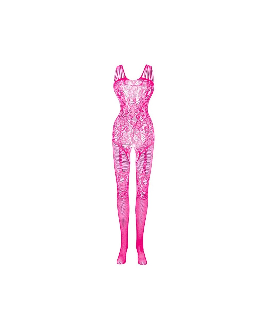 Bodystocking z ozdobnymi ramiączkami