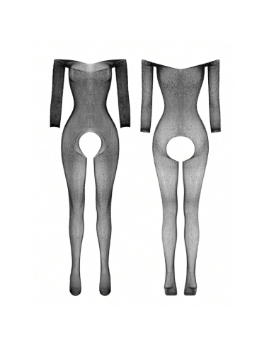 Kabaretkowe bodystocking z cyrkoniami
