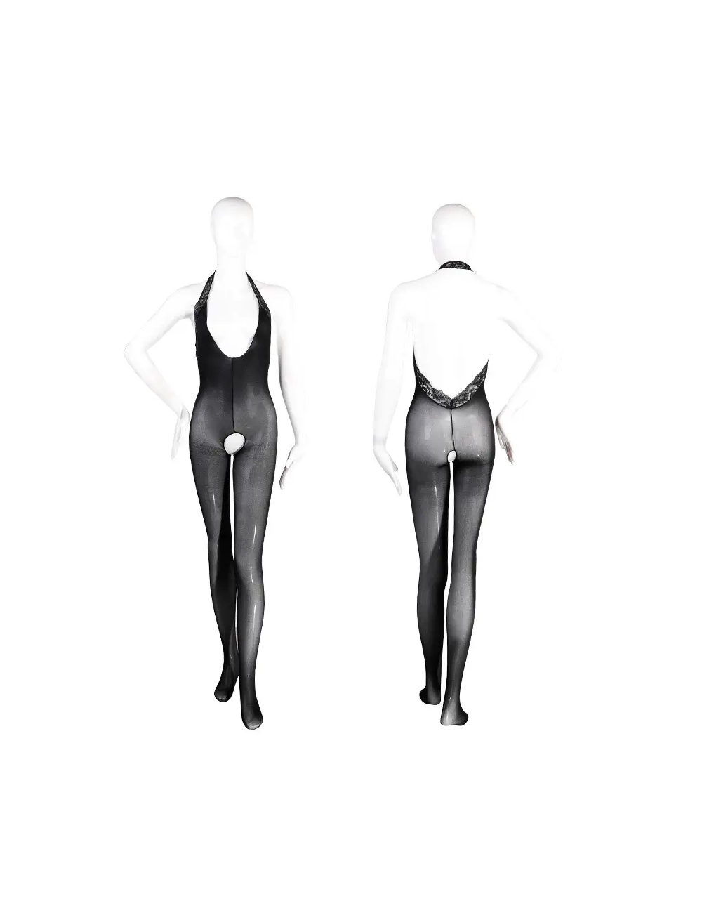Bodystocking z odkrytymi plecami