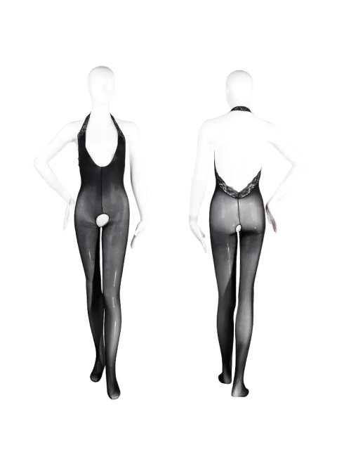 Bodystocking z odkrytymi plecami