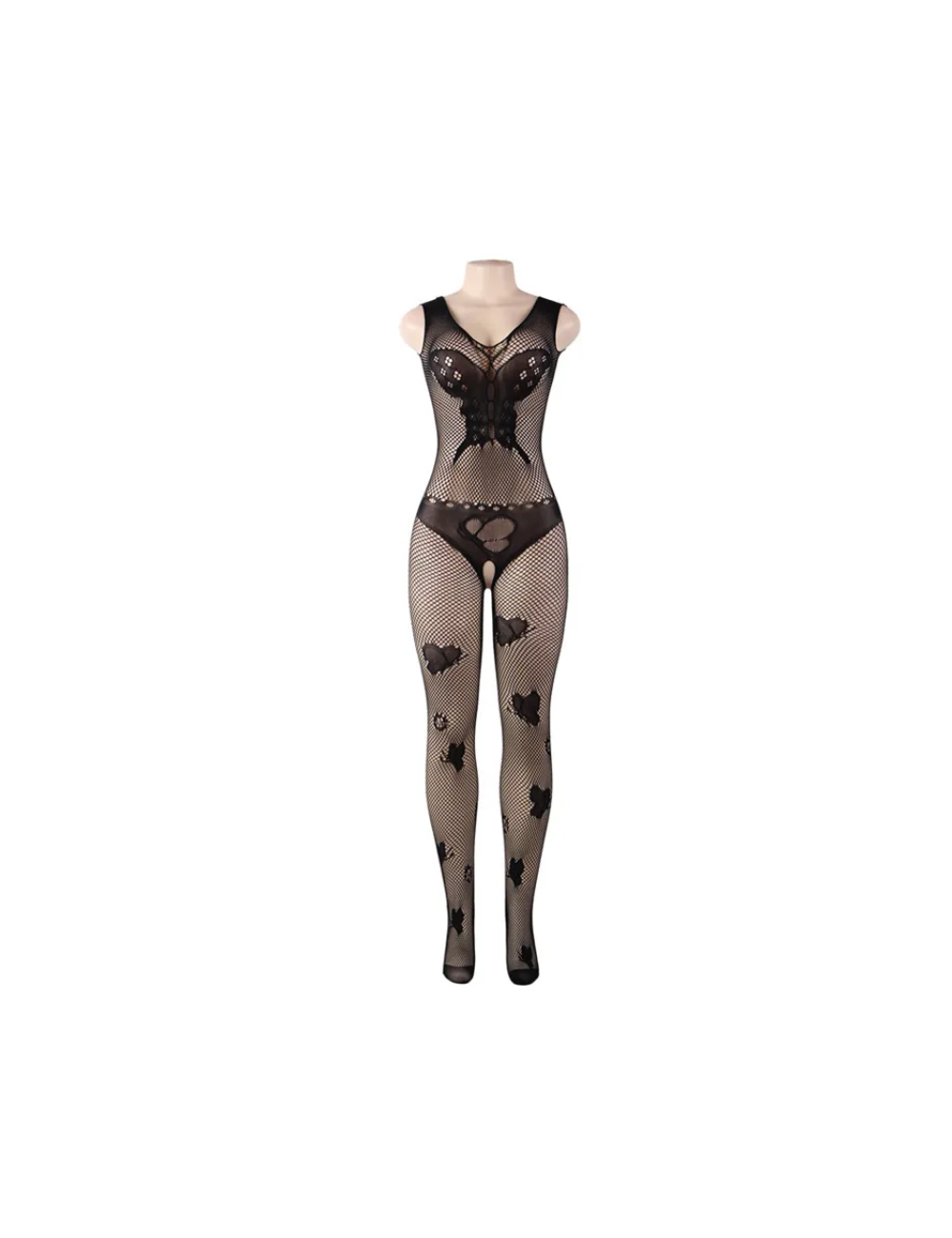 Bodystocking z motywem motyla