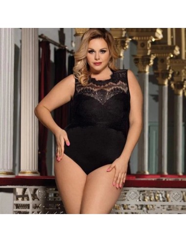 Zabudowane koronkowe body w dużych rozmiarach