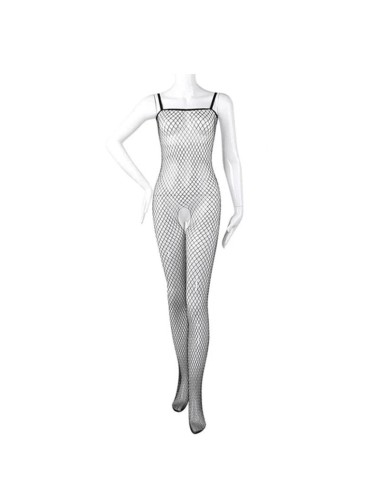 Siateczkowe bodystocking z ramiączkami