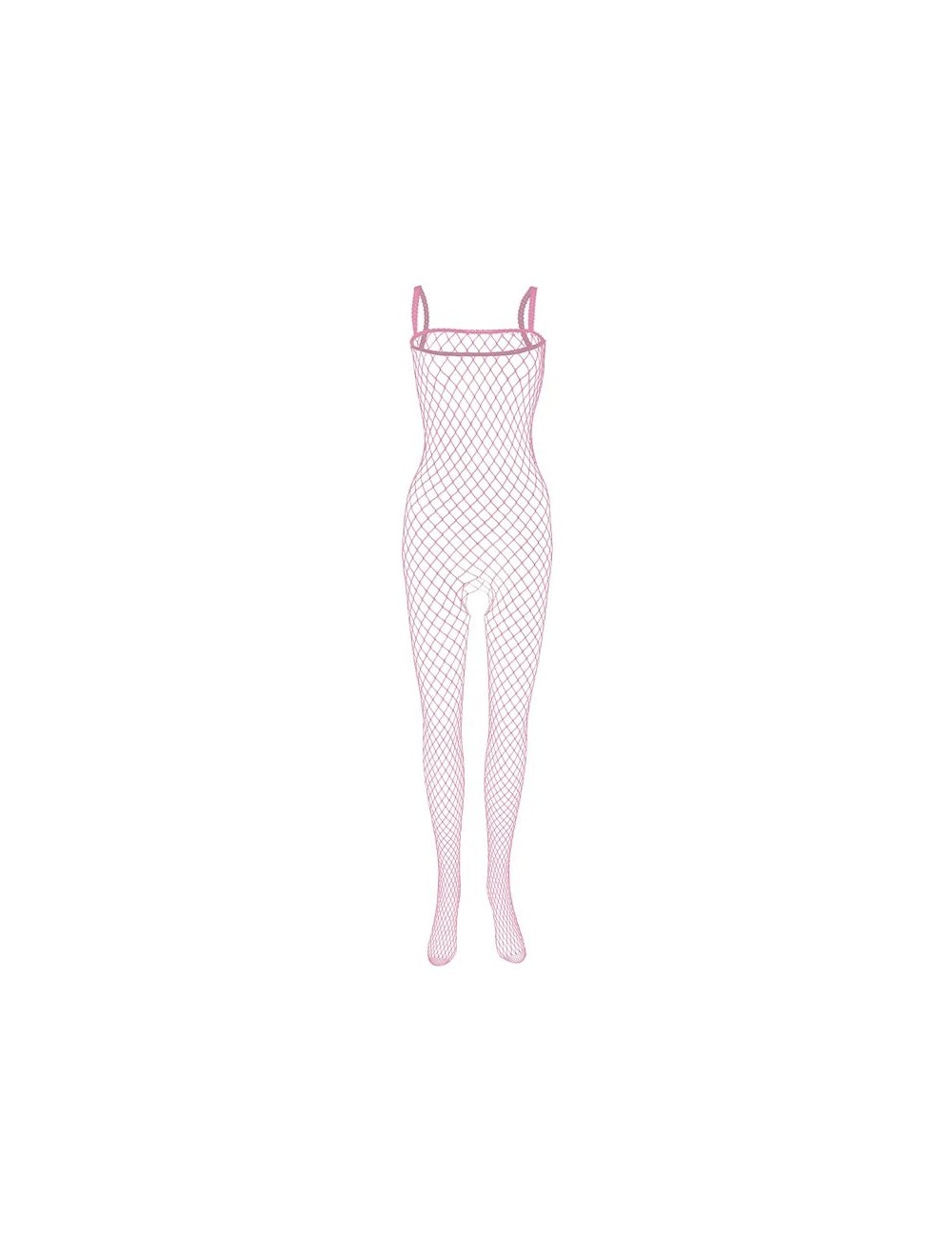 Siateczkowe bodystocking z ramiączkami