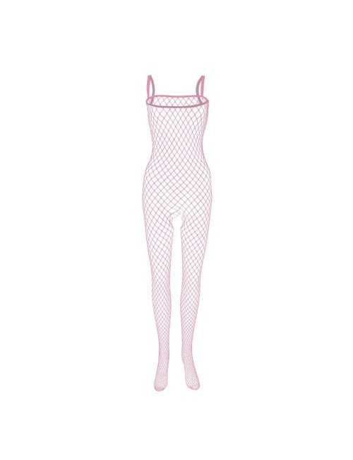 Siateczkowe bodystocking z ramiączkami