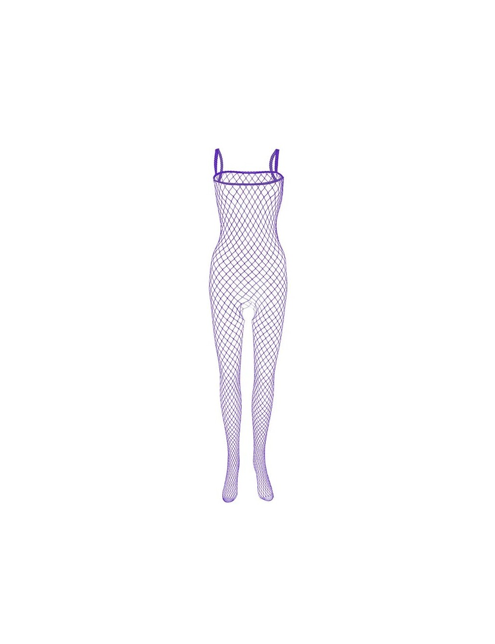 Siateczkowe bodystocking z ramiączkami