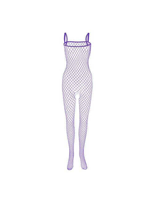Siateczkowe bodystocking z ramiączkami