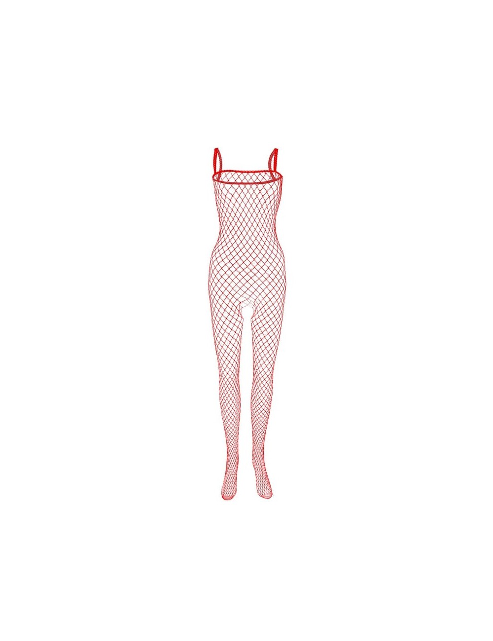 Siateczkowe bodystocking z ramiączkami